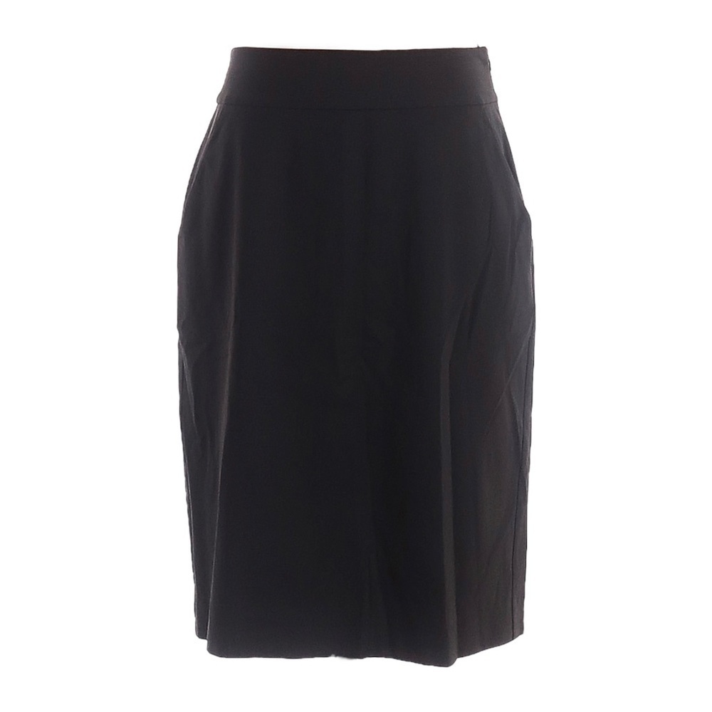 Eileen Fisher Charcoal Gray Classic Work Pencil Skirt Size 4 Silk Lined